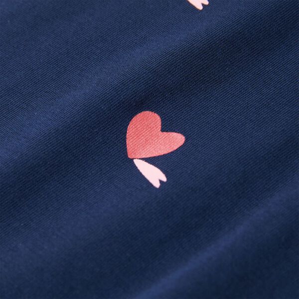 T-shirt infantil azul-escuro 104