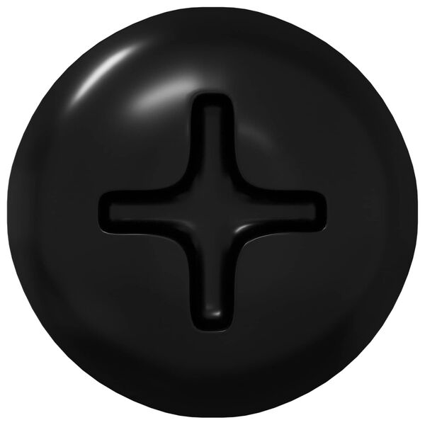 vidaXL Prego Autoperfurante 9000 pcs Preto A&ccedil;o