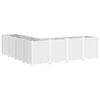 vidaXL Vaso/floreira 160x160x53 cm PP branco