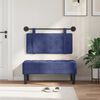 vidaXL Cabeceira Suspensa Azul Pol&iacute;cia 100 x 55 x 5 cm Veludo