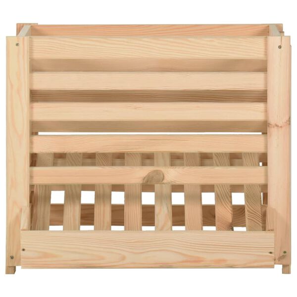 vidaXL Caixa para batatas 60x40x50 cm pinho maciço
