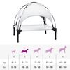 vidaXL Cama para Cachorro Manual Cinza Prata 71 x 64 x 71 cm Aço