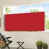 vidaXL Toldo lateral retr&aacute;til para p&aacute;tio 120x500 cm vermelho