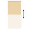 vidaXL Cortina de rolo blackout, 44,4 x 100 cm, largura do tecido 40 cm, bege.