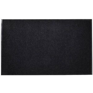 vidaXL Tapete de porta preto 120 x 180 cm PVC
