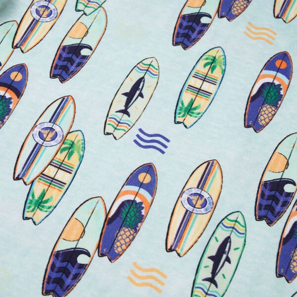 Sweatshirt para crian&ccedil;a azul-suave mesclado 140