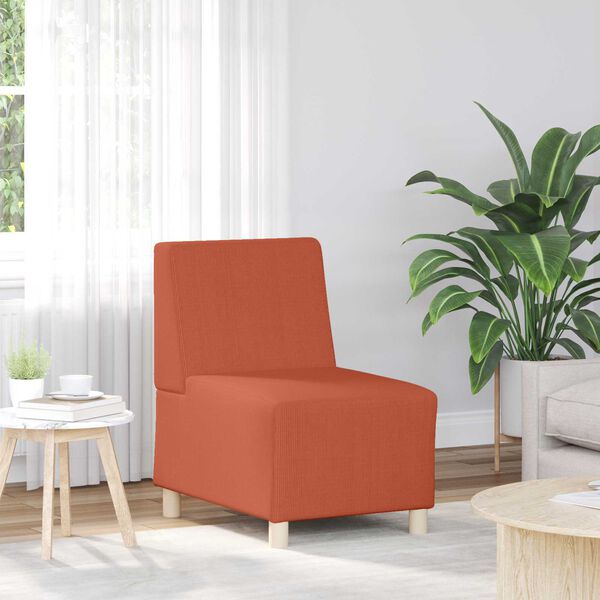 vidaXL | Unidade de Sof&aacute; Modular Sem Bra&ccedil;os | Laranja 55 x 74 x 82 cm