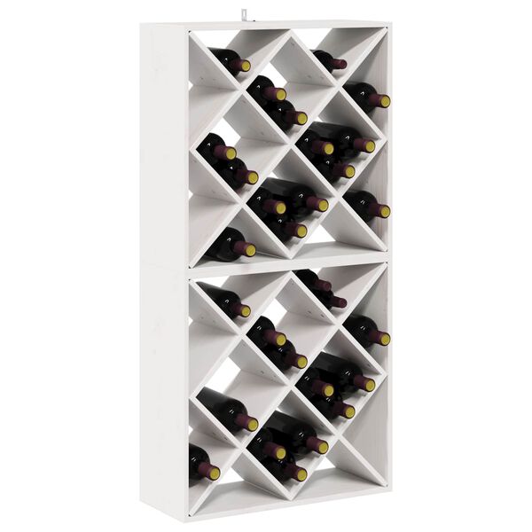 vidaXL Escorredor de Vinho 2 pcs Branco 62 x 25 x 62 cm