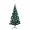 vidaXL &Aacute;rvore de Natal Artificial Pr&eacute;-iluminada Verde 150 cm