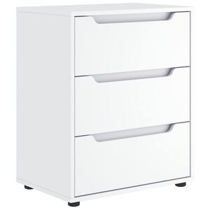 vidaXL Aparador VISNES 60x40x73 cm derivados de madeira branco