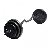 Iron Gym Conjunto de barra em Z com discos 23 kg IRG033