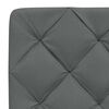 vidaXL Cama com colchão 90x200 cm tecido cinzento-escuro
