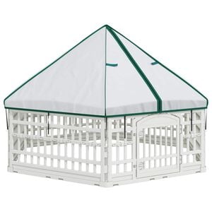 vidaXL Playpen para C&atilde;es com 6 Pain&eacute;is 179 x 151 x 114 cm Pl&aacute;stico