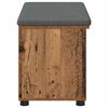 vidaXL Banco de Hall com almofada Madeira antiga 80 x 38 x 46 cm