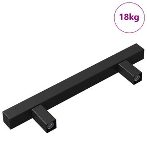 vidaXL Ma&ccedil;aneta de Arm&aacute;rio 420 pcs Preto M4 x 18 mm A&ccedil;o inoxid&aacute;vel