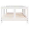 vidaXL Estrutura de cama infantil 70x140 cm pinho maciço branco