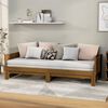 vidaXL Estrutura sof&aacute;-cama de puxar pinho maci&ccedil;o castanho 2x(90x190)cm