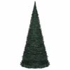 vidaXL &Aacute;rvore Natal pop-up artificial pr&eacute;-iluminada 210 cm verde