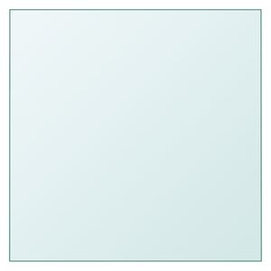 vidaXL Tampo de mesa 30x30 cm vidro temperado transparente