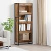 vidaXL Gabinete de Livros Madeira Antiga 80 x 30 x 155 cm