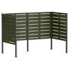 vidaXL Tela para Lixeira 167 x 85 x 113 cm A&ccedil;o Verde-Azeitona