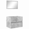 vidaXL Conjunto de M&oacute;veis para Banheiro Cinzento 60 x 38,3 x 45 cm