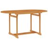 vidaXL Mesa de jardim 150x90x75 cm madeira de teca maci&ccedil;a