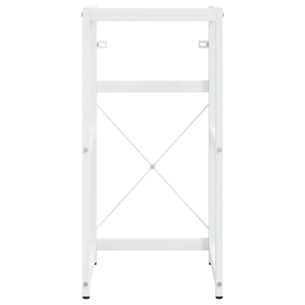 vidaXL Estrutura p/ lavatório casa de banho ferro 40x38x83 cm branco