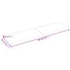 vidaXL Tampo de mesa 200x50x(2-6) cm carvalho tratado castanho-escuro