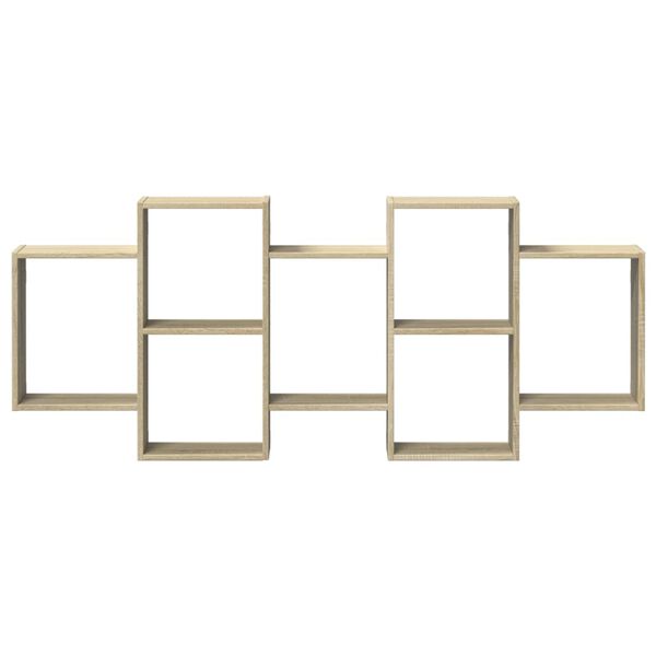 vidaXL Prateleira parede 159x18x65cm derivados madeira carvalho sonoma