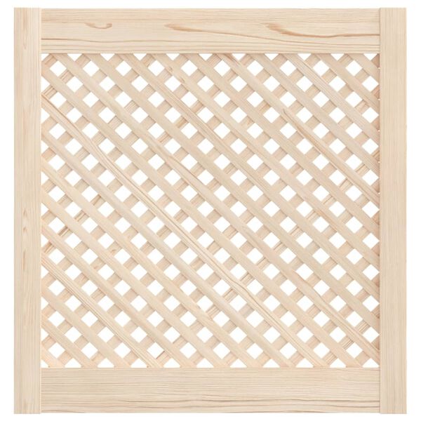 vidaXL Portas de arm&aacute;rio design treli&ccedil;a 2 pcs 59,5x61,5cm pinho maci&ccedil;o