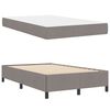 vidaXL Cama Box Cinzento-acastanhado 120 x 190 cm tecido