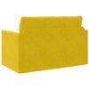 vidaXL Sof&aacute;-Cama 110cm Amarelo girassol Veludo