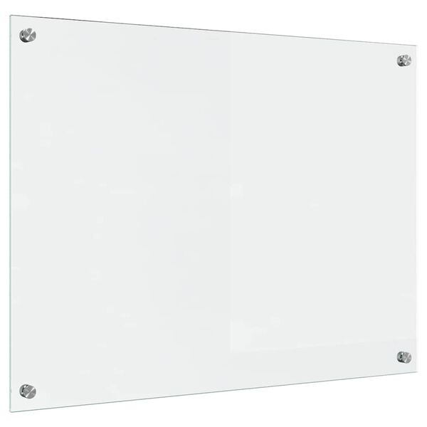 vidaXL Prote&ccedil;&atilde;o de Cozinha Transparente 80 x 60 cm vidro temperado