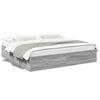 vidaXL Estrutura de cama 200x200 cm derivados madeira cinzento sonoma