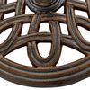 vidaXL Base para guarda-sol ferro fundido 40x40x32 cm bronze