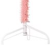 vidaXL Meia árvore de Natal fina com suporte 180 cm rosa