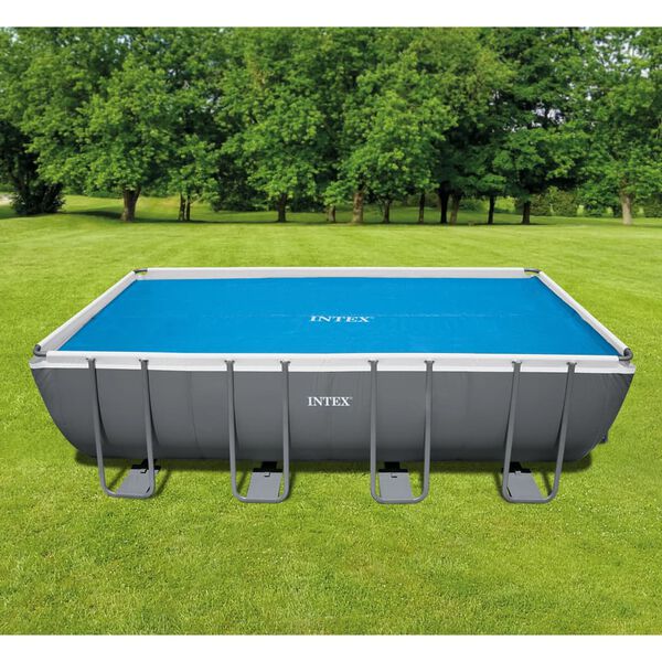Intex Cobertura para piscina solar 538x253 cm polietileno azul