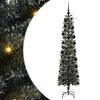 vidaXL &Aacute;rvore de Natal Artificial Verde 210 cm PVC, Pl&aacute;stico e A&ccedil;o