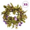 vidaXL Grinaldas de flores 6 pcs 215 cm roxo claro