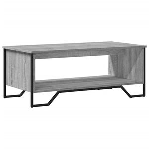 vidaXL Mesa de centro 100x51x40cm derivados de madeira cinzento sonoma