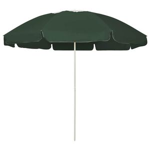 vidaXL Guarda-sol de praia 240 cm verde