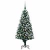 vidaXL &Aacute;rvore Natal artificial com LEDs e bolas e pinhas 150 cm