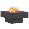 vidaXL Fire Pit Preto 60 x 60 x 30 cm A&ccedil;o