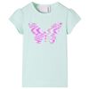 T-shirt de manga curta para crian&ccedil;a menta-claro 128