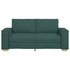 vidaXL Sof&aacute; de 2 lugares verde escuro 180x78x84 cm tecido