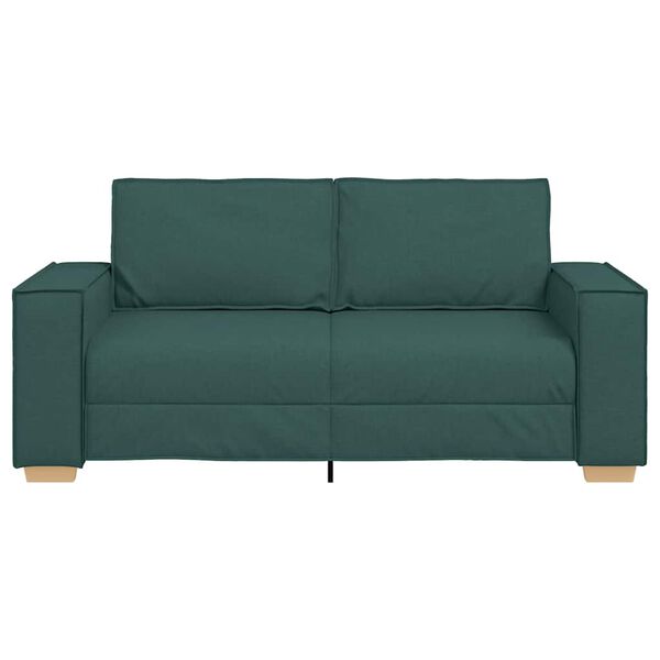 vidaXL Sof&aacute; de 2 lugares verde escuro 180x78x84 cm tecido