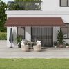 vidaXL Toldo retr&aacute;til autom&aacute;tico 600x350 cm castanho