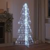 vidaXL &Aacute;rvore de Natal com 160 LEDs Branco Frio 150 cm Acr&iacute;lo
