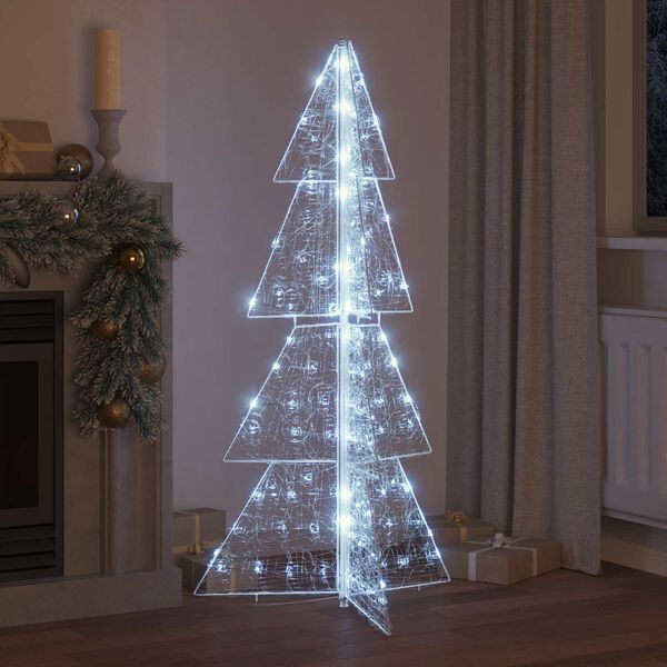 vidaXL &Aacute;rvore de Natal com 160 LEDs Branco Frio 150 cm Acr&iacute;lo
